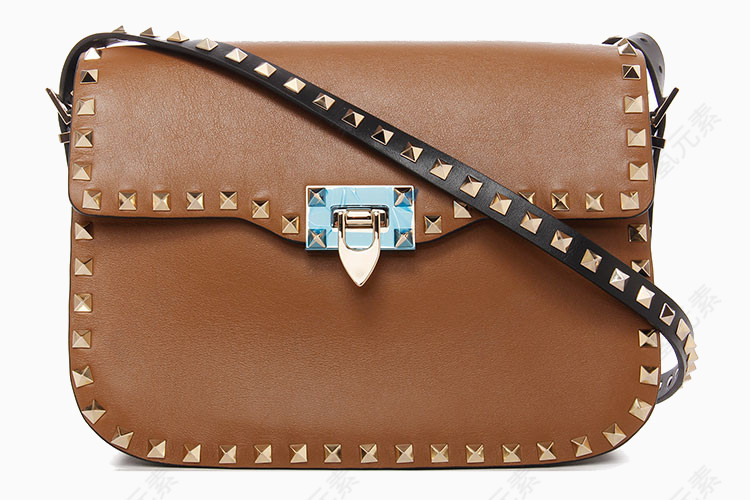 华伦天奴咖啡色单肩包