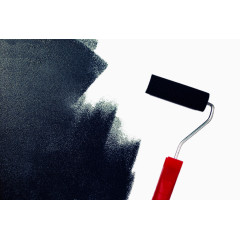 黑色油漆刷