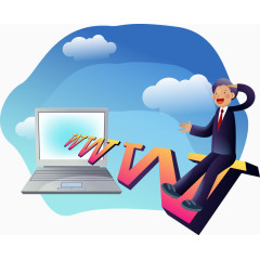 网络科技矢量素材