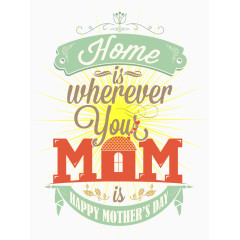 精美母亲节海报字体