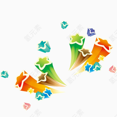 彩色星星图