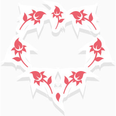 爱心玫瑰矢量图