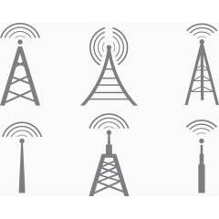 多种信号发射塔素材