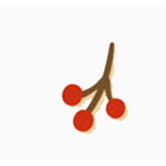 樱桃卡通矢量图