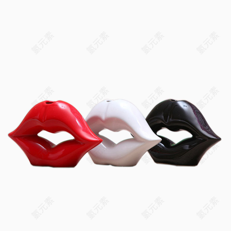唇印造型摆件