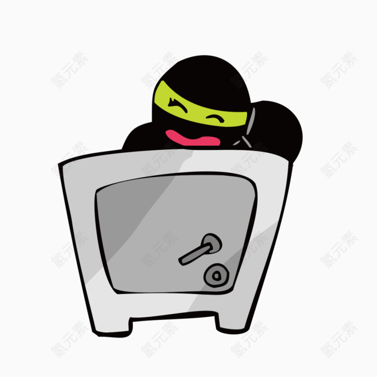 手绘小偷行为