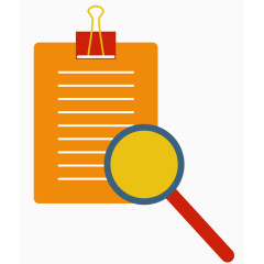 文件和放大镜矢量