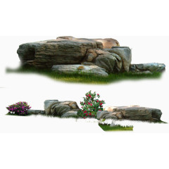 花园公园景观石