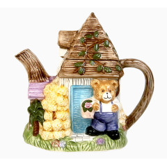 陶瓷创意小熊水壶