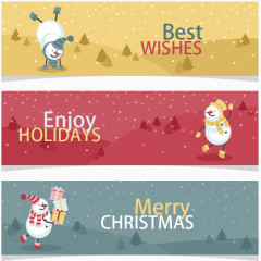 三张圣诞节banner