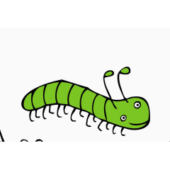 卡通毛毛虫