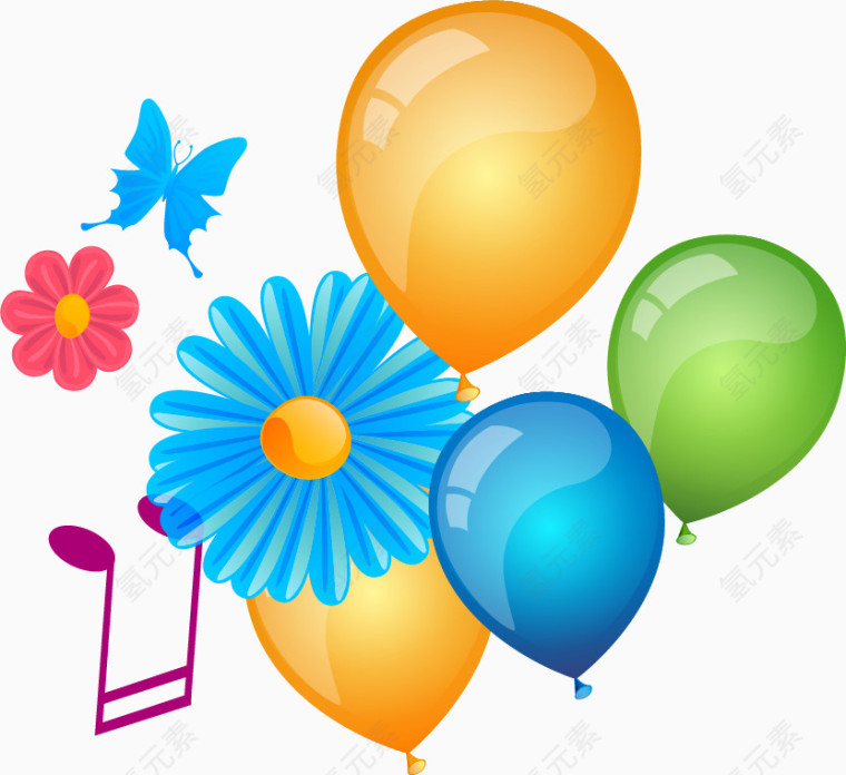 气球节日促销png矢量素材