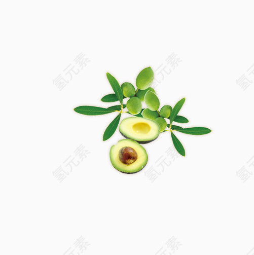 新鲜的牛油果