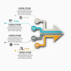 信息展示  矢量图 商务元素 ppt 数据分析 箭头