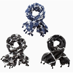 儿童秋冬新款卡通围巾