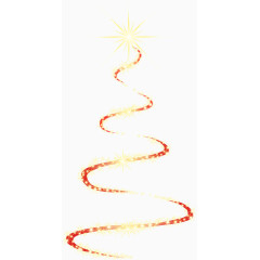 矢量手绘简约圣诞树