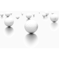 创意白色高尔夫球