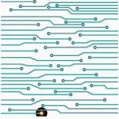 网络节点科技背景