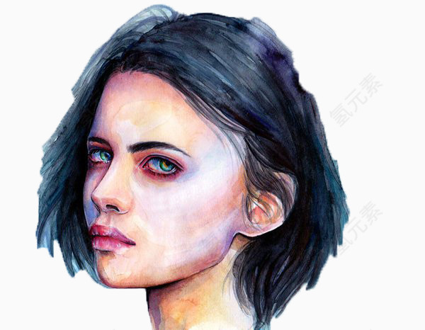 美女插画作品