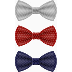 矢量彩色卡通蝴蝶结