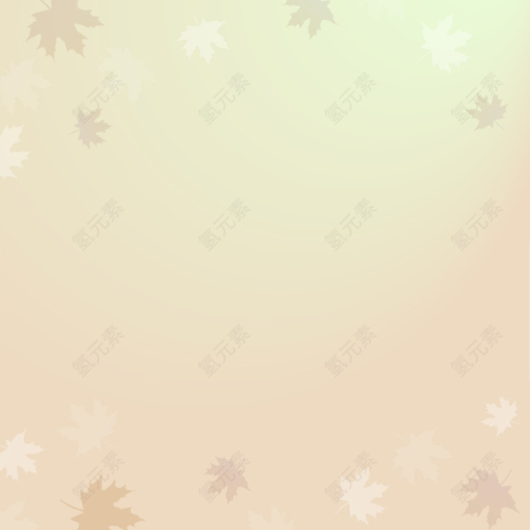 小清新枫叶背景图