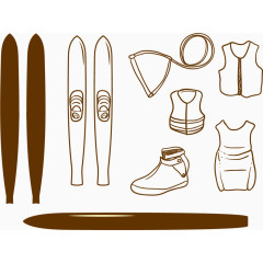 矢量手绘运动工具