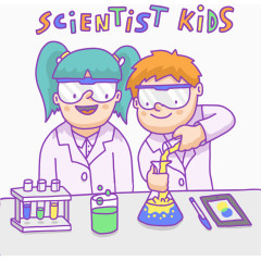 矢量彩色科学家