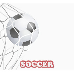 进网足球背景矢量素材