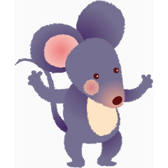 可爱小老鼠矢量图