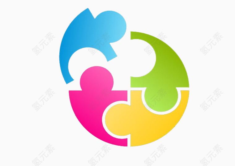 彩色圆圈几何素材