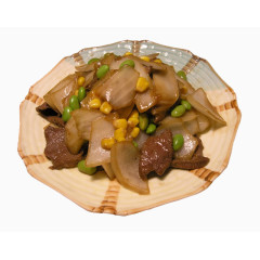 牛舌炒洋葱图片