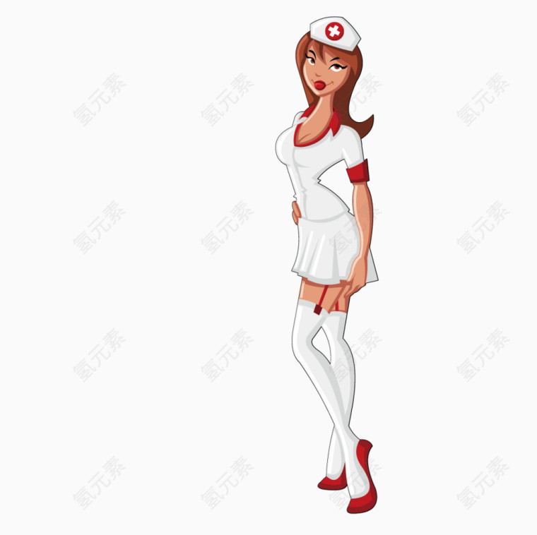 穿制服的护士美女