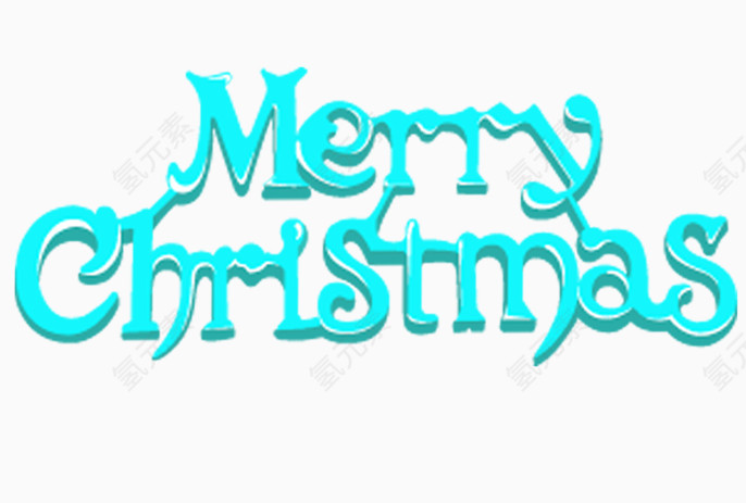 圣诞节英文艺术字