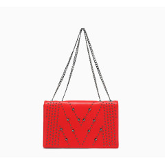 达芙妮红色女士包