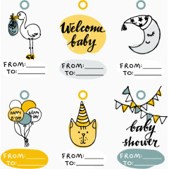 有趣的新生儿卡片