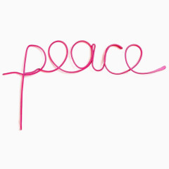 和平英文艺术字