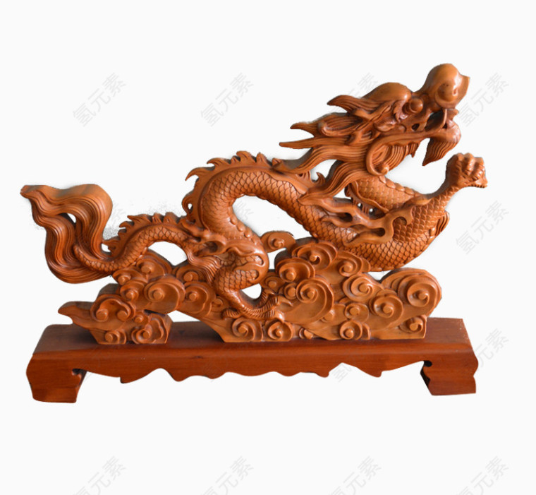 木雕龙图片