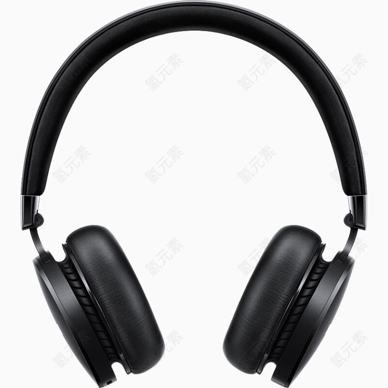 黑色头戴耳机