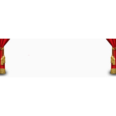 海报装饰红窗帘