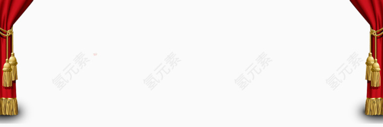 海报装饰红窗帘