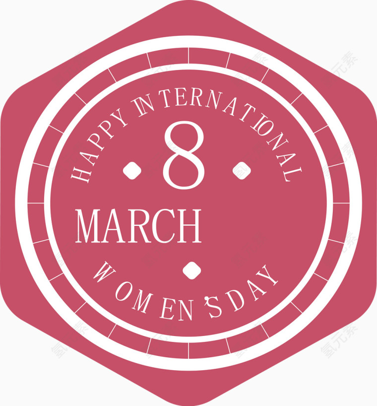 粉色妇女节设计