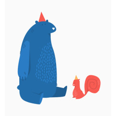 卡通大熊免抠素材