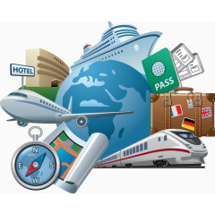 科技商务矢量扁平素材