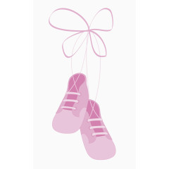 粉色卡通芭蕾舞鞋