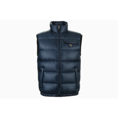 立领无袖时尚休闲羽绒服男士外套