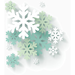 冬季雪花矢量漫天飞雪素材