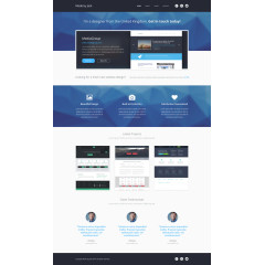 现代投资组合网站UI