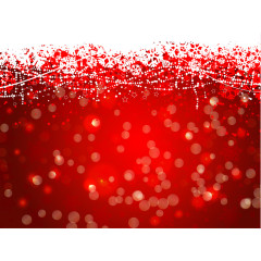 红色雪花光晕背景矢量素材