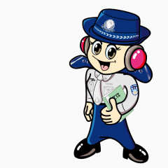 拿资料的美女警察