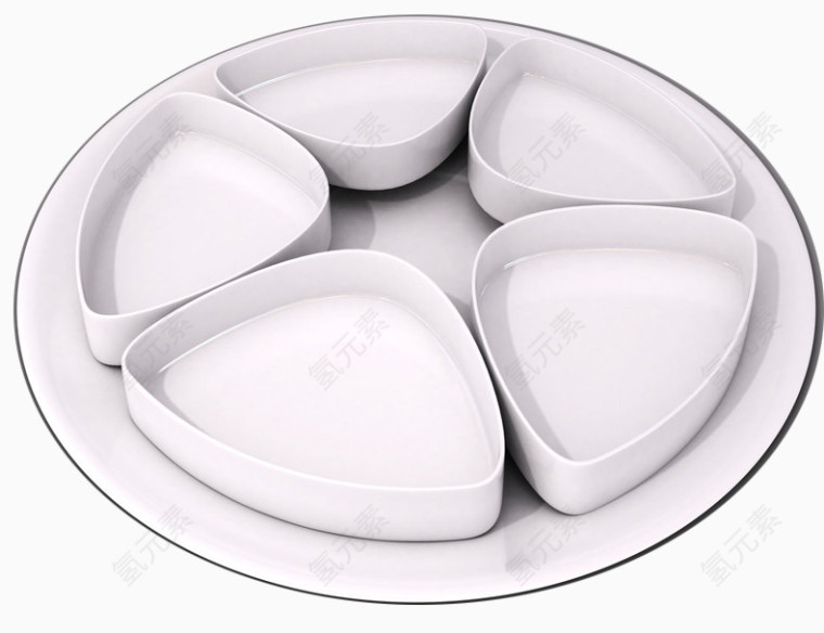 乳白色品质拼盘
